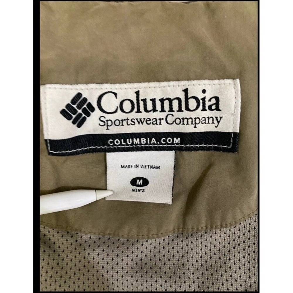 Columbia Sportswear Jacket Mens M Brown Full Zip Pockets Cotton Outdoor Hiking - Picture 5 of 16